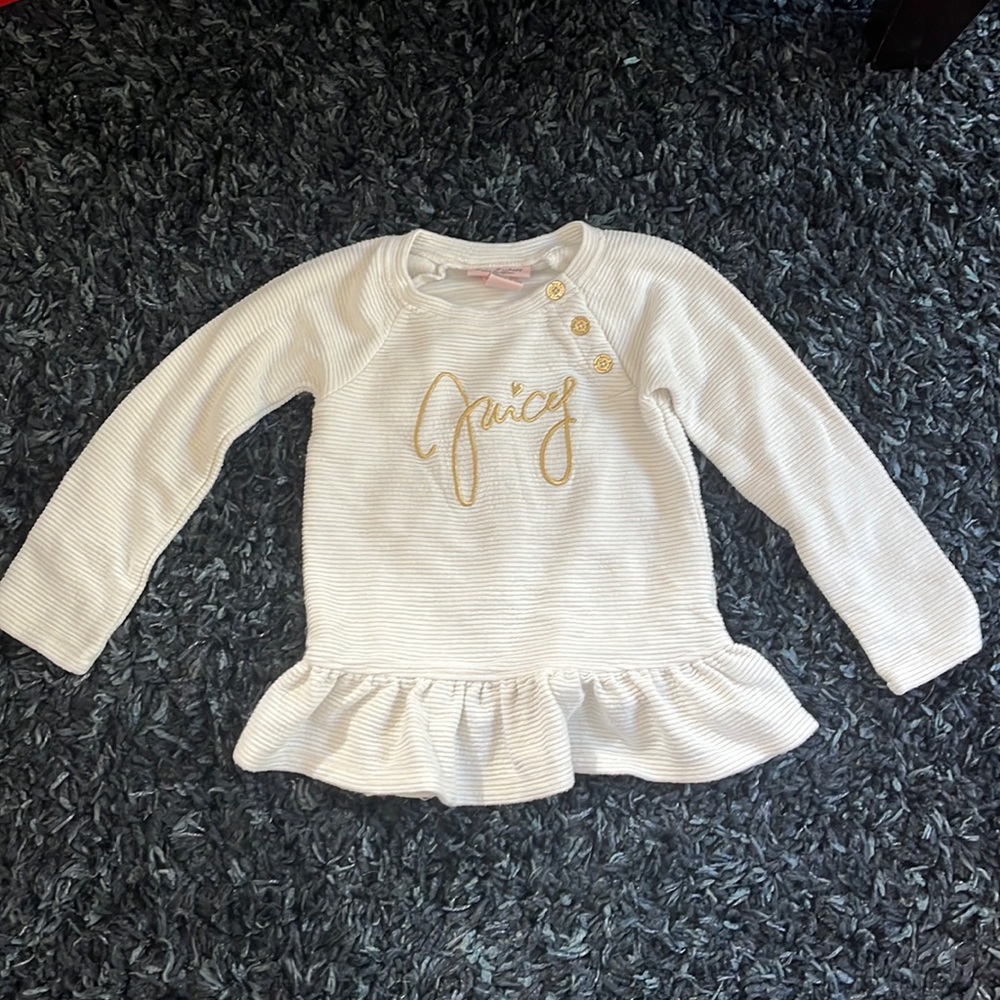 Juicy Couture long sleeve top size 4T